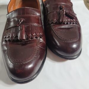 Bostonian Classics Mahogany Tassel Loafers Men's Leather Dress Shoes 9W
